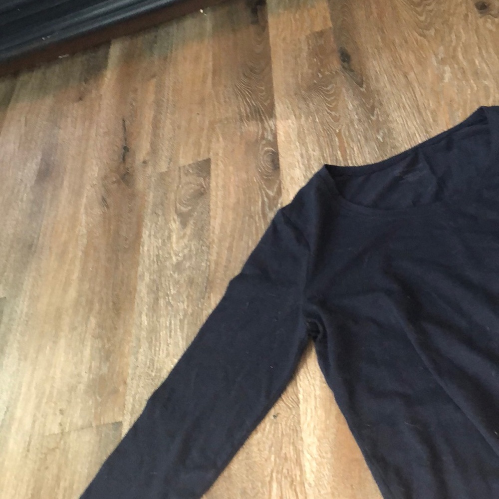 Long sleeve navy blue shirt